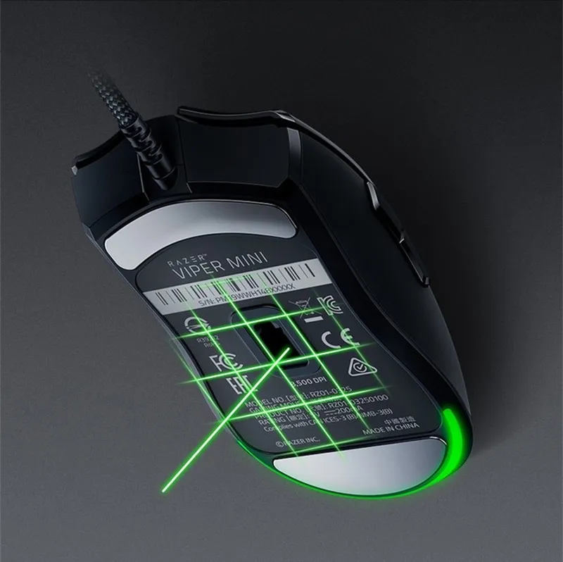 Razer Deathadder Chroma Elite Viper Mini Game Mouse USB Wired 5 Buttons Optical Sensor Mouse Black Standard Essential Edition Gaming Mice With Retail Box DHL/UPS