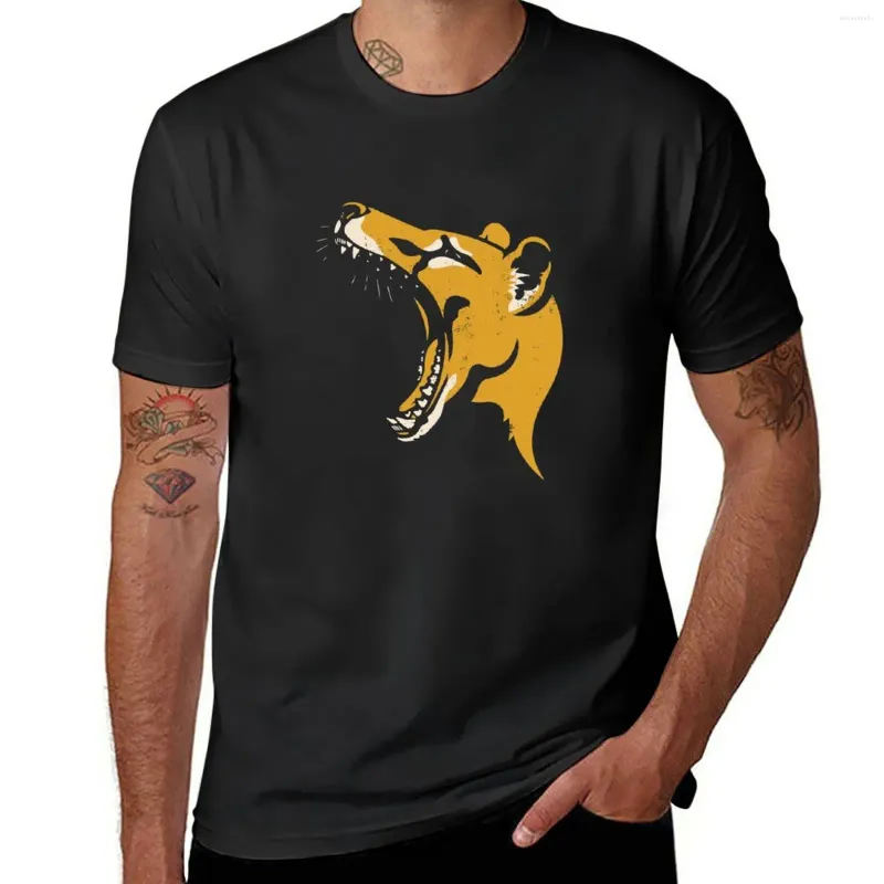 Herrtankstoppar tasmanian tiger stencil t-shirt kort koreansk mode grafik t skjortor herr kläder