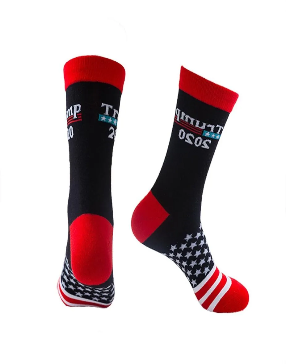 Trump 2020 Skarpetki Skarbowe Sockings Football Unisex Donald Trump Prezydent List Printted Socks Man Woman HHA6931624551