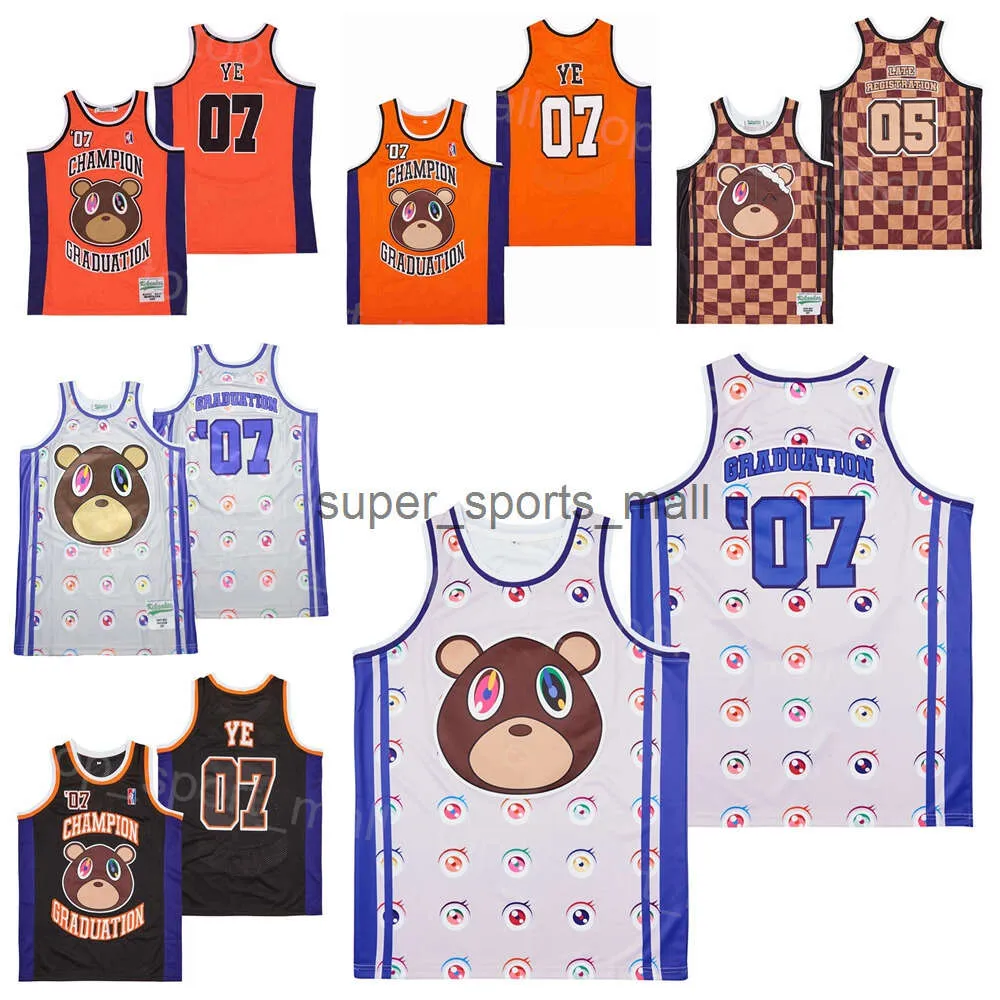 Moive Basketball West Jersey 07 Ye ukończenie albumu okładka Hip Hop Rap Champion Hiphop Hiphop Drużyna Orange Pure Cotton University for Sport Fan Retro College