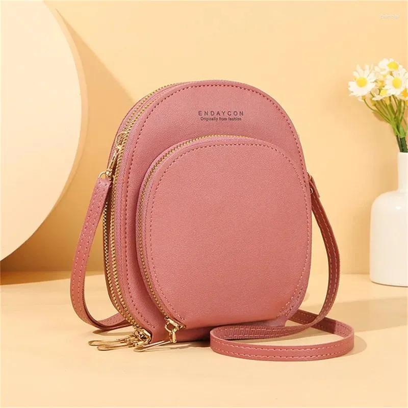 Sacs à bandoulière Mini sac à dos pour femmes en cuir PU multifonction sac à bandoulière dames pochette de téléphone Pack messager