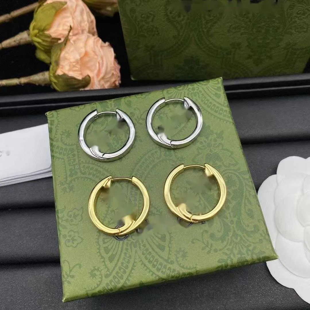 Lyxörhängen för kvinnor Guldstoppörhängen Designer för kvinnor Hoopörhängen Stud Letterörhängen Smycken med Box Set Valentine Day Gift Engagement FA5