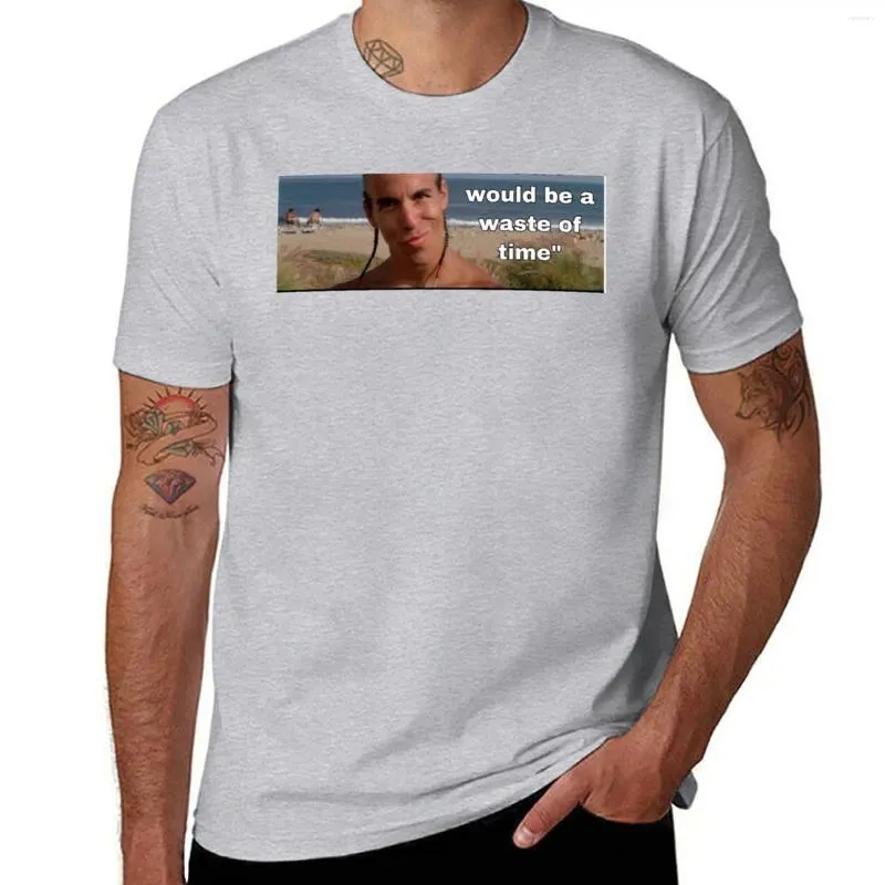 Polo da uomo Point Break che sarebbe una totale perdita di tempo Citazione T-shirt Tinta unita Felpa personalizzata T-shirt da uomo Grafica