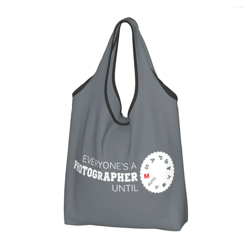 Shopping Bags Funny Everyones A Pographer Until Tote Portable Camera Pography Groceries Shopper Shoulder Bag