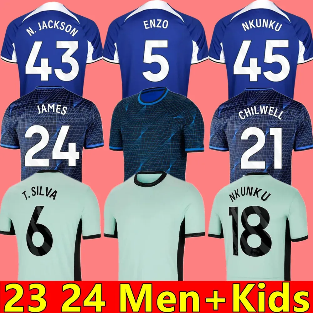 23 24 ENZO CFC NKUNKU Soccer JerseyS COLLECTION MUDRYK GALLAGHER STERLING jersey 2023 2024 FOFANA Black Out football shirt CUCUR