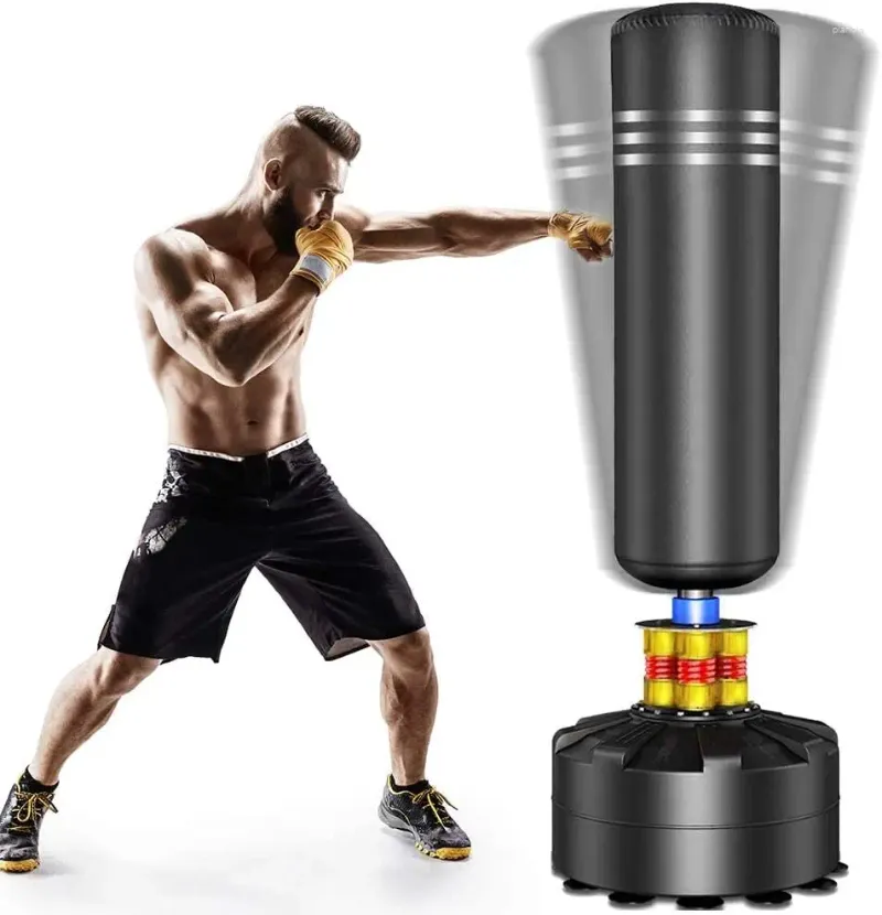 Day Packs Bag Heavy Boxing With Suction Cup Base - Freestanding Punching For Adults Kickboxing Bags Kick Punch Black 69