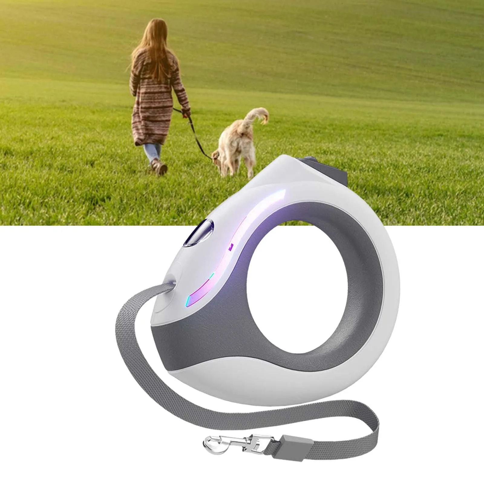 Retractable Leash Extendable Dog Walking Leash Durable for Running in Playground