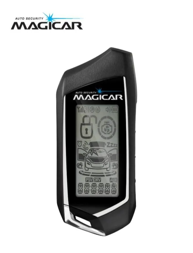 Magicar Autoalarm-Sicherheitssystem Zwei-Wege-LCD-Fernstarter M310 Silber M906F28465401366