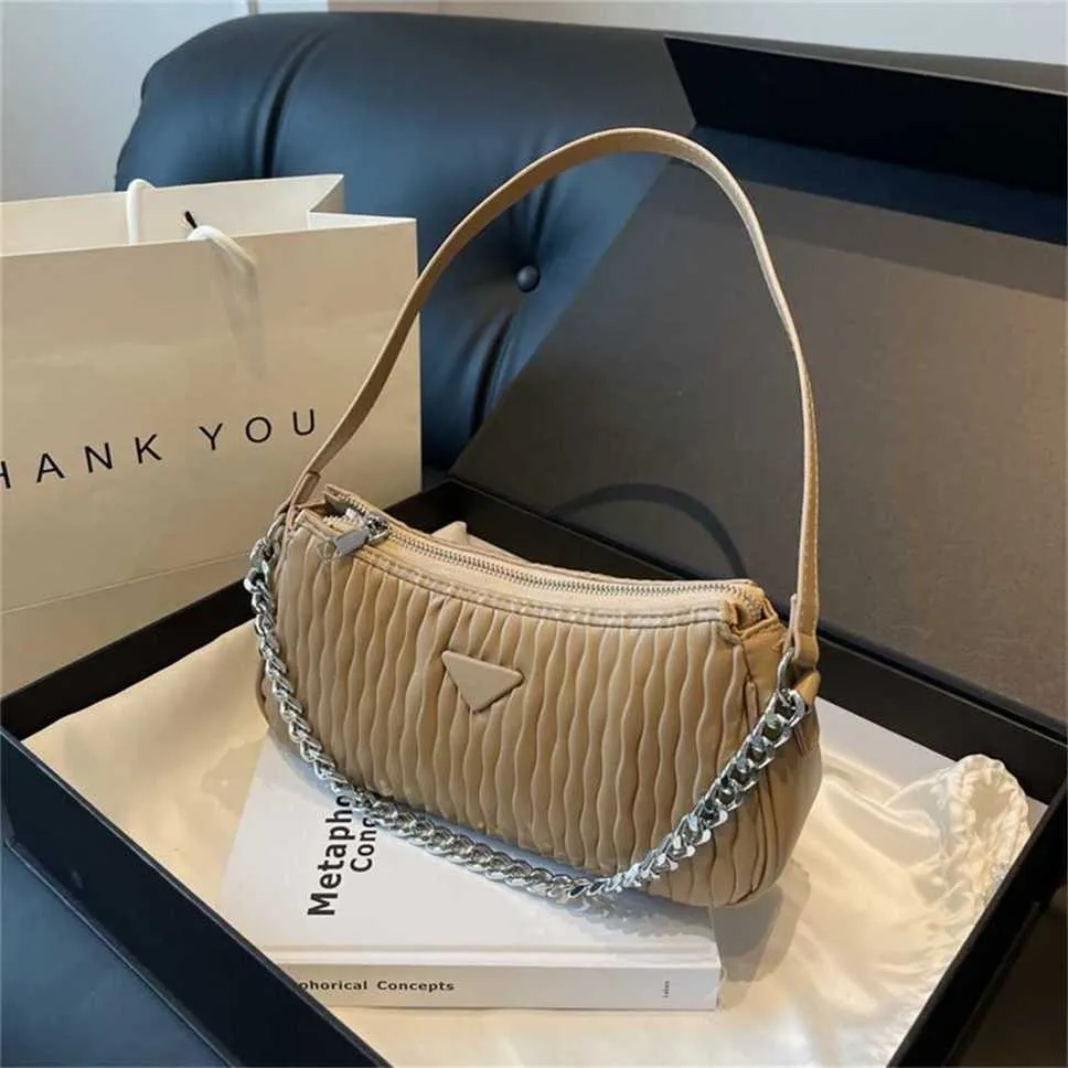 underarm 2024 fashionable pleated for womens high-end feel Handbag 70% Off Store wholesale