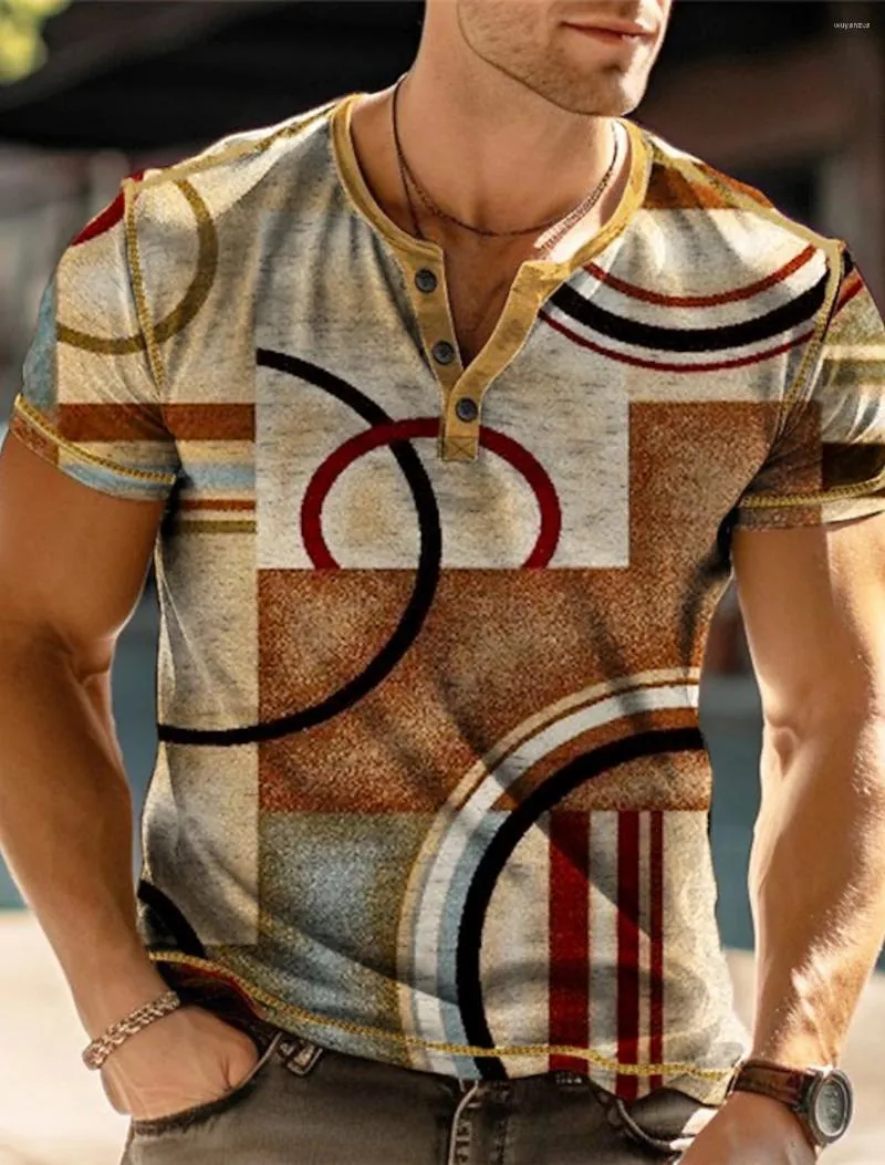 Мужские футболки 2024, летняя рубашка с абстрактным узором, мужская рубашка с 3D принтом печенья, уличная винтажная одежда большого размера с коротким рукавом