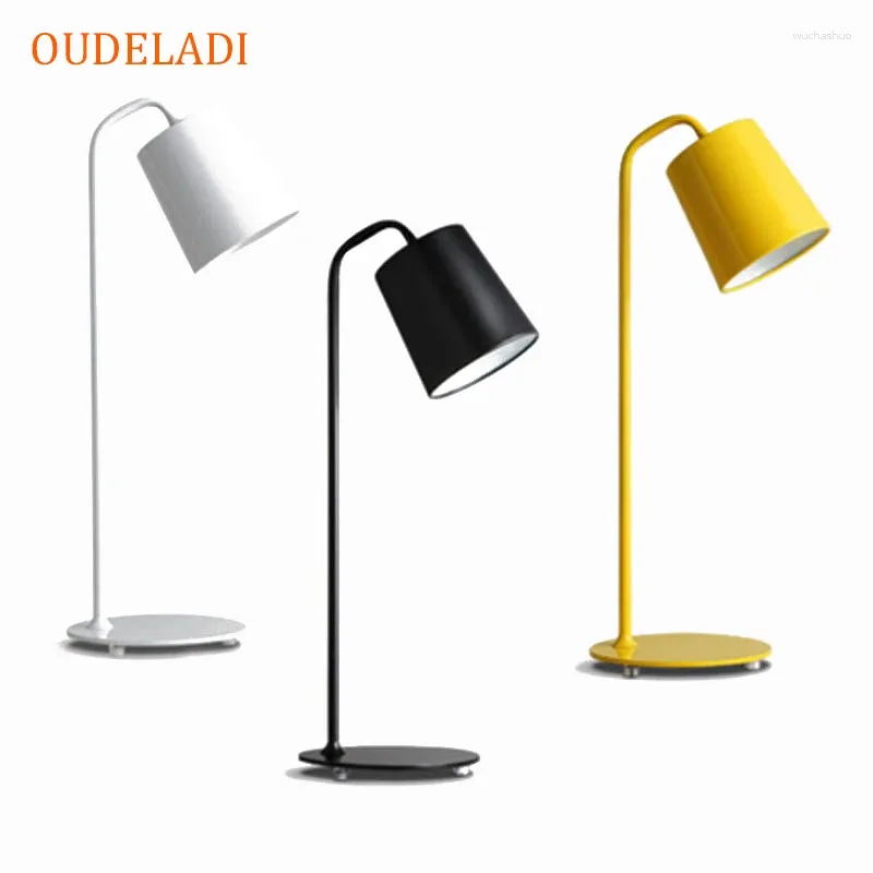 Table Lamps Modern Office LED Work Iron Desk Lamp Bedroom Study Reading Lights Foldable Lighting Fixtures