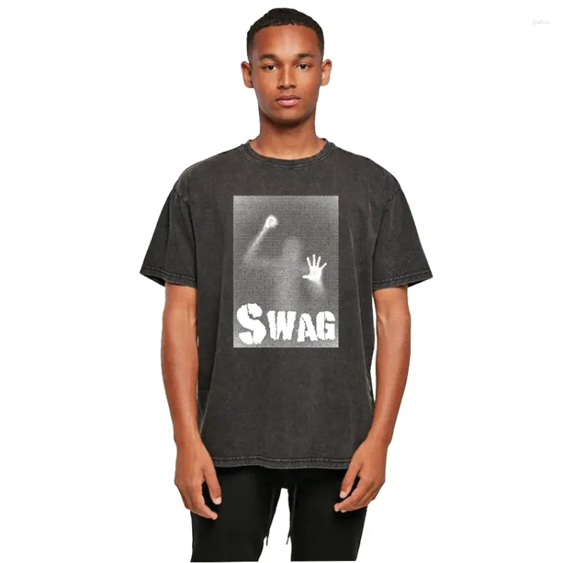 Męskie koszule T Bawełna Zakryty graficzna Cool Streetwear Unisex Shirt Big Diree Acid Men Men Tee Vintage T-shirt Bdtee