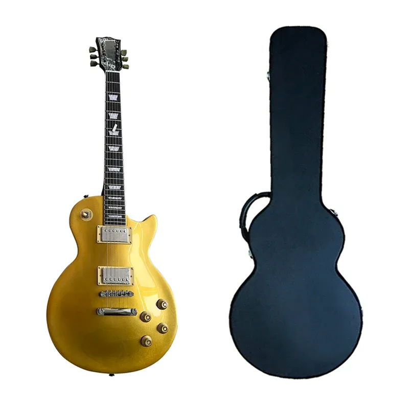 Guitar Classic Electric Guitar, Master Gold Powder Guitar, Special for Professional Performance, bezpłatna dostawa do domu.