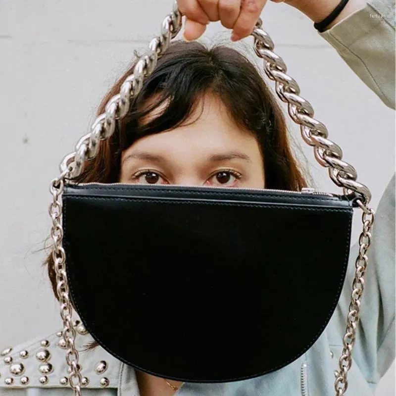 Женская модная винтажная сумка на плечо с толстой цепочкой на шнурке, офисная повседневная сумка на плечо, 2024 г.