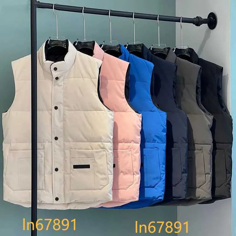 2024 New Mens freestyle real feather down Winter Fashion vest body warmer Advanced Waterproof Fabric men women vests jacket