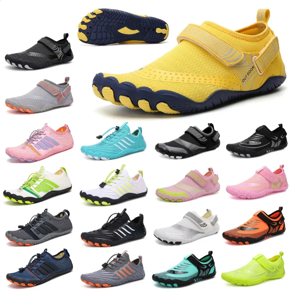 Unisex Buceo Aqua Zapatos Natación Zapatos de agua Hombres Mujeres Verano Descalzo Zapatos de playa Secado rápido Antideslizante Río Mar Buceo Zapatillas 240306