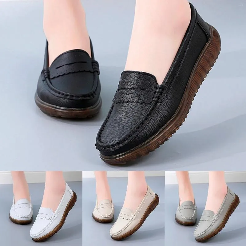 Casual Shoes Breathable Work Women In Non Slip Sole Business Wide For On Width