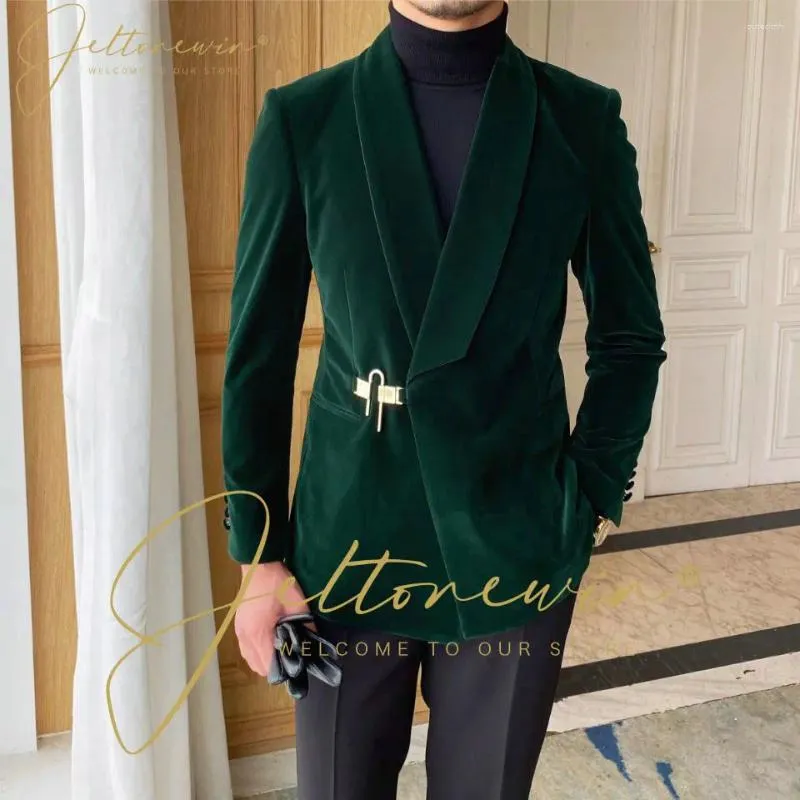 Męskie garnitury EST Classic Men Suit 2 sztuki Tuxedo Groom Wedding Set Set Blazer Pants for 2024 Costume Homme