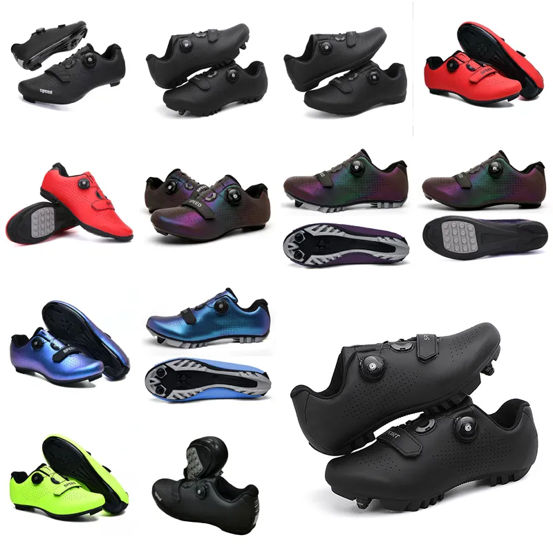 Chaussures de cyclisme hommes sport chaussures de vélo de route de saleté plat vitesse cyclisme baskets appartements chaussures de vélo de montagne SPD crampons chaussure GAI