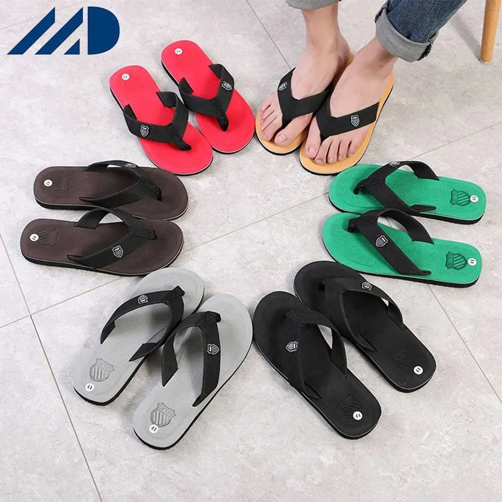 HBP Boğuk olmayan Erkekler Koreli Sürüm Yaz Trendi Kapalı ve Dış Mekan Terlik Evi Gündelik Plaj Sandal Flip Flops