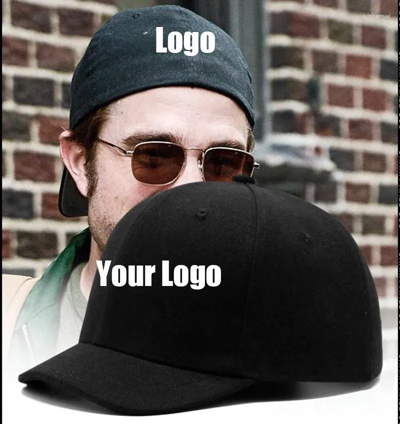 Ball Caps DIY Logo Closed Back Baseball Cap Snapback Casquette Hats Fitted Casual Gorras Hip Hop Dad For Men Women Unisex