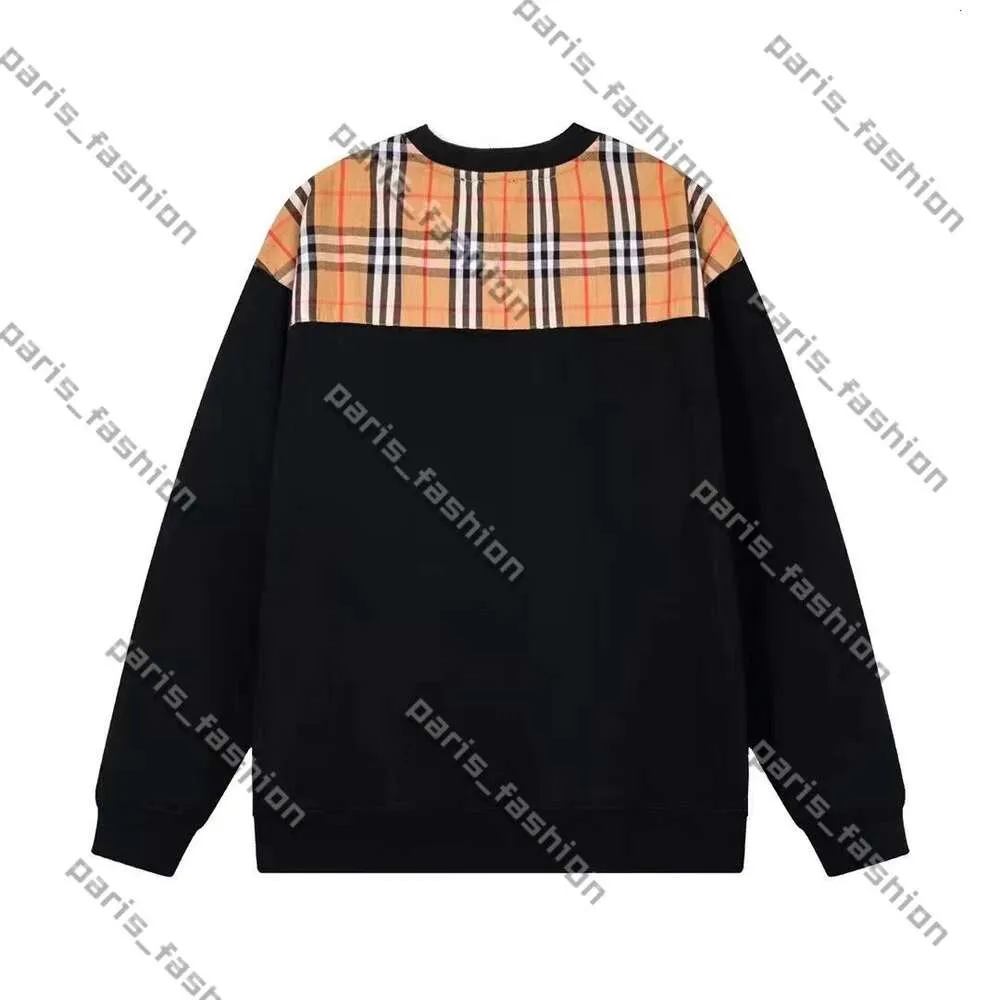 Burberyy свитер для мужчин и женщин, толстовка с капюшоном, дизайнерский свитер в клетку, футболка с длинными рукавами и карманами для мужчин и женщин Bur 876