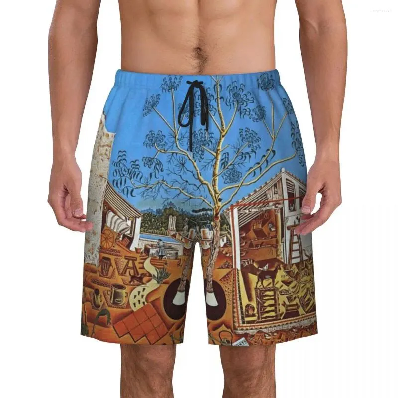 Pantaloncini da uomo personalizzati The Farm di Joan Miro Costume da bagno da uomo Quick Dry Board Abstract Art Costumi da bagno Boardshorts