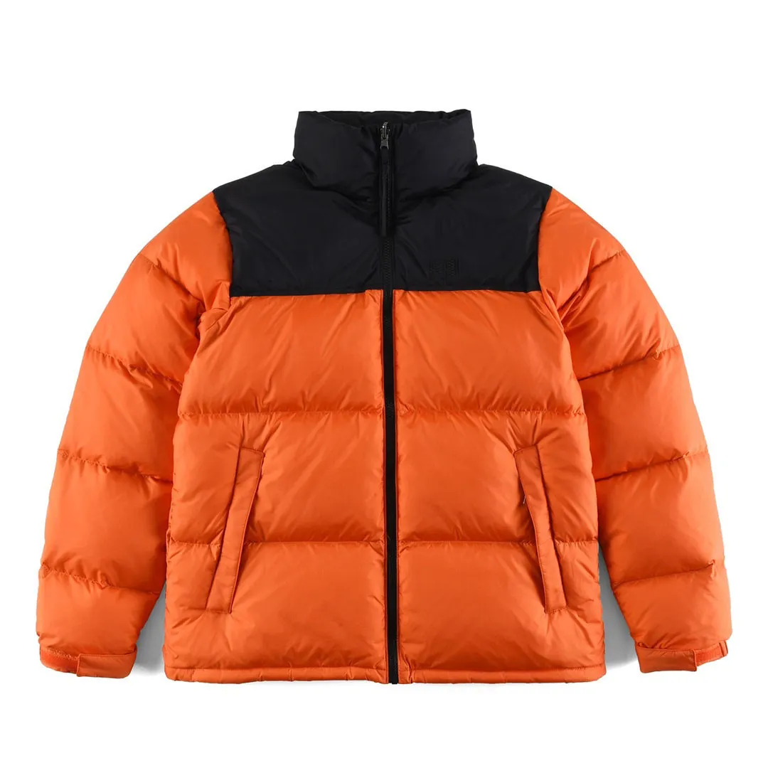 Piumini da uomo North Designer Cappotto da uomo Cappotto con cerniera a maniche lunghe Cappotti per coppie Face Designer Piumino invernale da uomo Parka Capispalla Cappotto Abbigliamento arancione