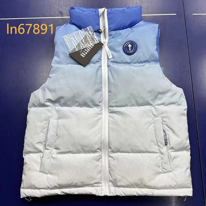 Trapstar Nuovo gilet da uomo gilet da donna piumino gilet Europa e America gilet con colletto in piedi senza maniche gilet invernale da coppia 2024