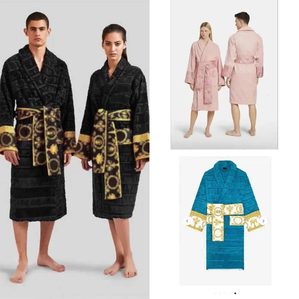 Дизайнерский женский ночной халат унисекс, халат для сна, хлопковая одежда для сна, халат высокого качества, брендовый халат, дышащий, восемь цветов, M-3XL