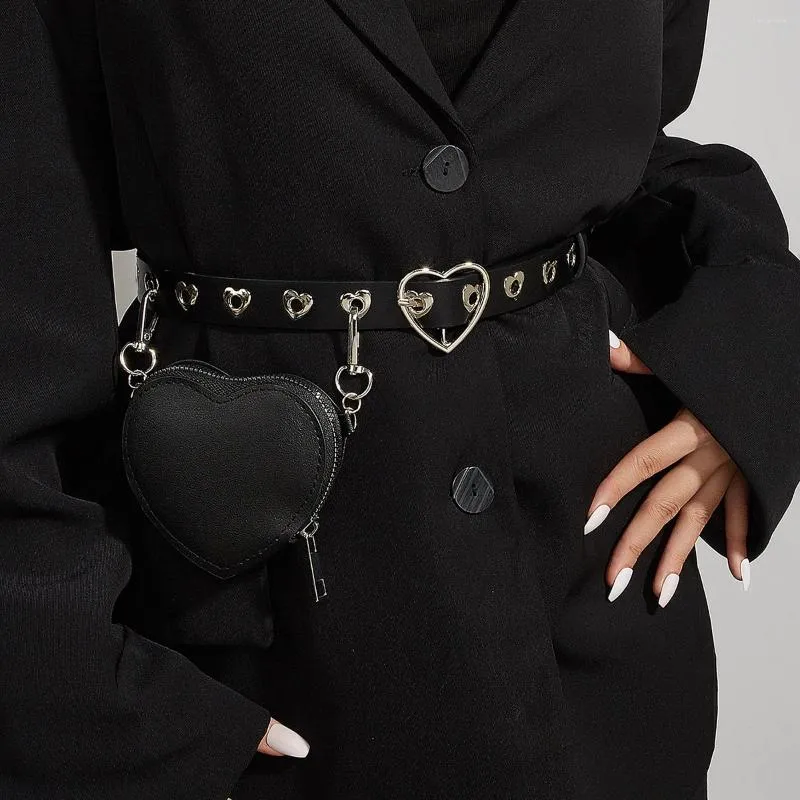 ベルト気質ミニラブベルト女性装飾ファッションかわいい凹面形状小さなウエストバッグ取り外し可能