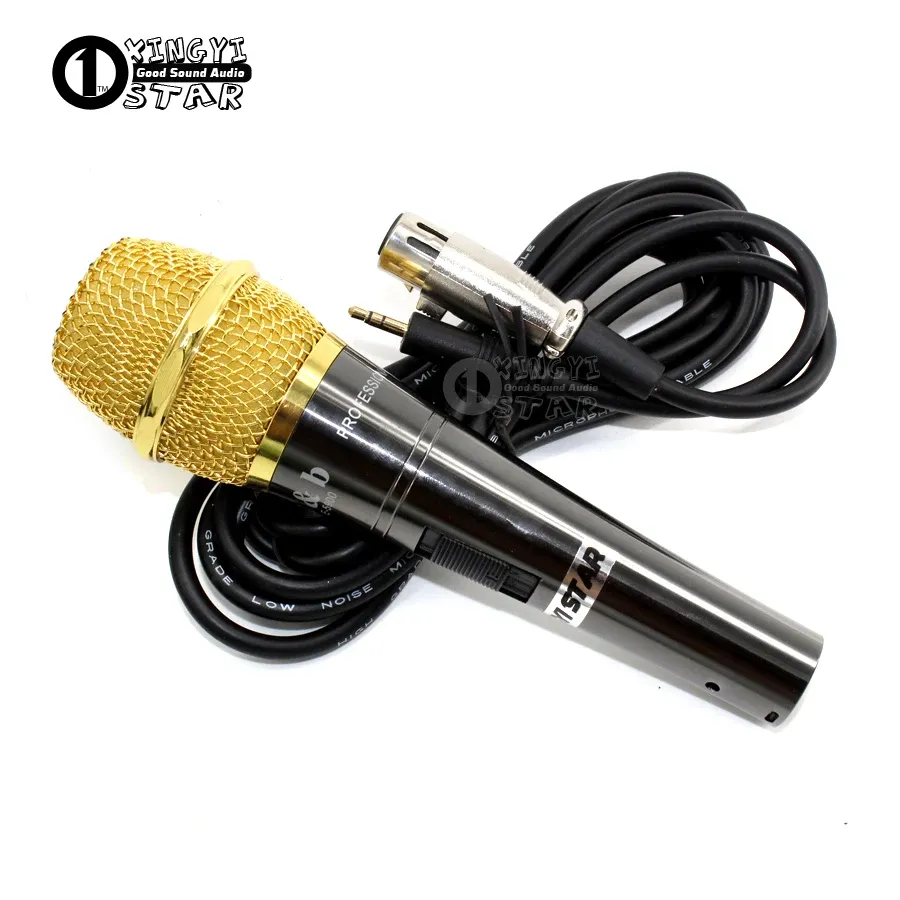 Microfones Professional Wired Studio Gravação Microfone Condensador Microfone 3.5mm Jack Cabo com Windscreen para Computador PC Sing Karaoke Mixer