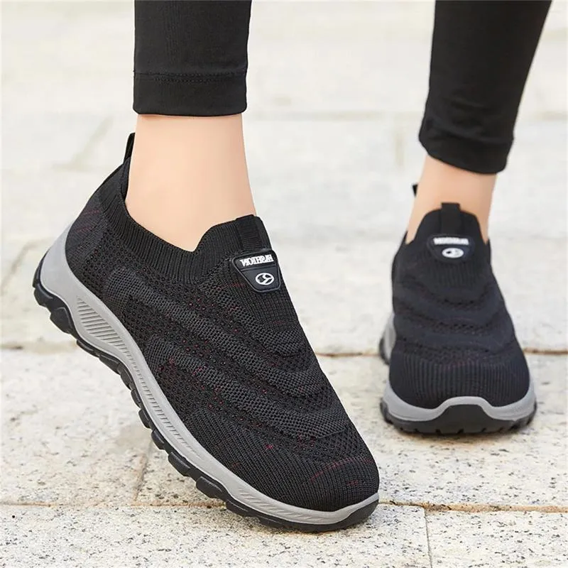 Casual Shoes Womens Leather Sneakers 7.5 Fashion Autumn Women Flat Bottom Non Slip On Mesh Breattable Style Style