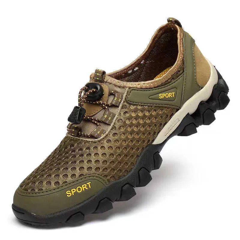 HBP Non-Brand Hot selling seasonal outdoor casual shoes convenient and light mens shoes breathable and quick-drying sports shoes