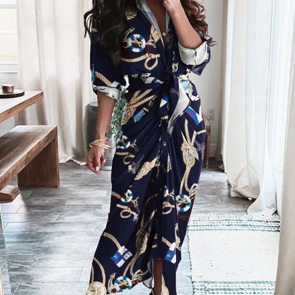 VIP【関税送料無料】希少 Matteau V-neck dress Deep V Neck Side Keyhole Maxi Paisley Dress - Shoreline Wear