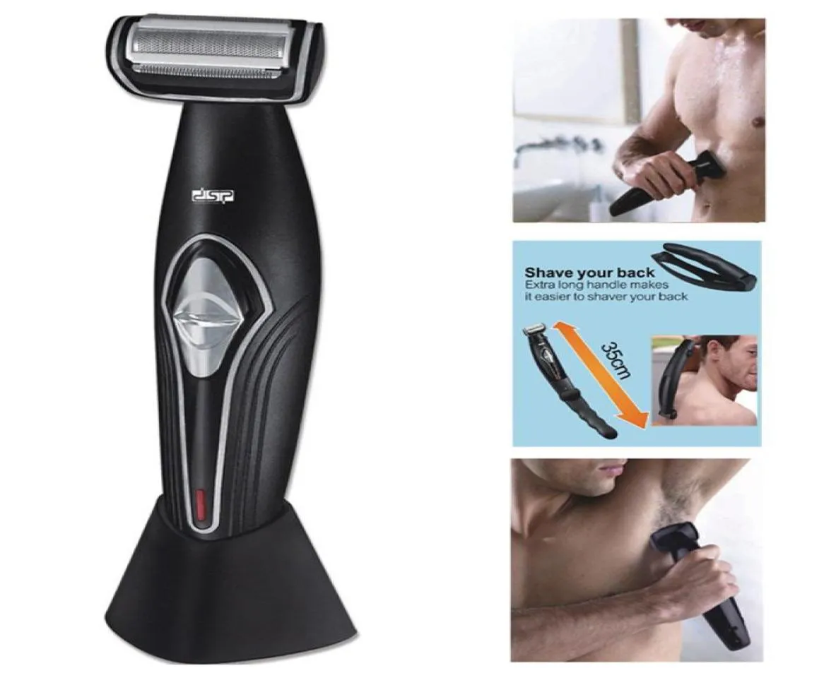 Rasoirs électriques Bodyback Machine à raser rasoir masculin cheveux Bodygroom feuille faciale rasoir tondeuse à barbe tête Trimer rasage pour hommes7126167