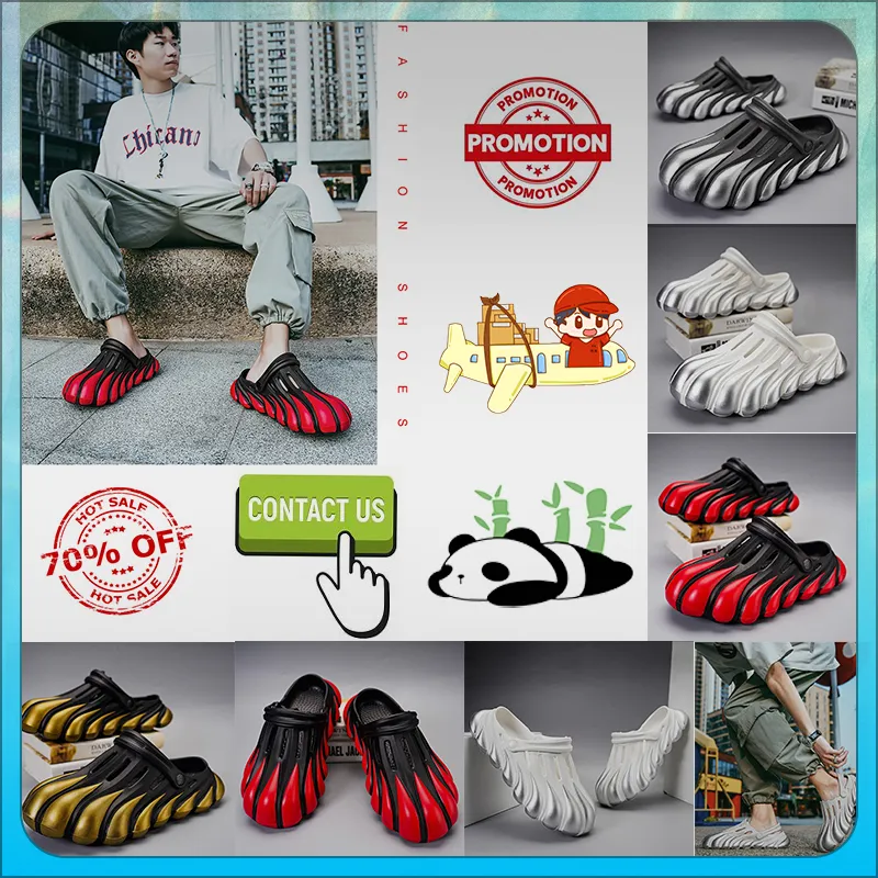 Designer Casual Platform Half Pack Slipers Summer Sliders Män Kvinnor Graffiti 1 Ben Vita bilder Sandaler Slidsslitage Minnet Mjukt tjock kudde Slipper Gai