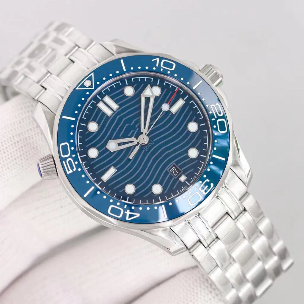 Kopiuj ruchy Classic Sea 300M Meens Mens zegarek Wysokiej jakości designerskie zegarki 42 mm stal nierdzewna szafir Wodoodporny sport Orologio di Lusso