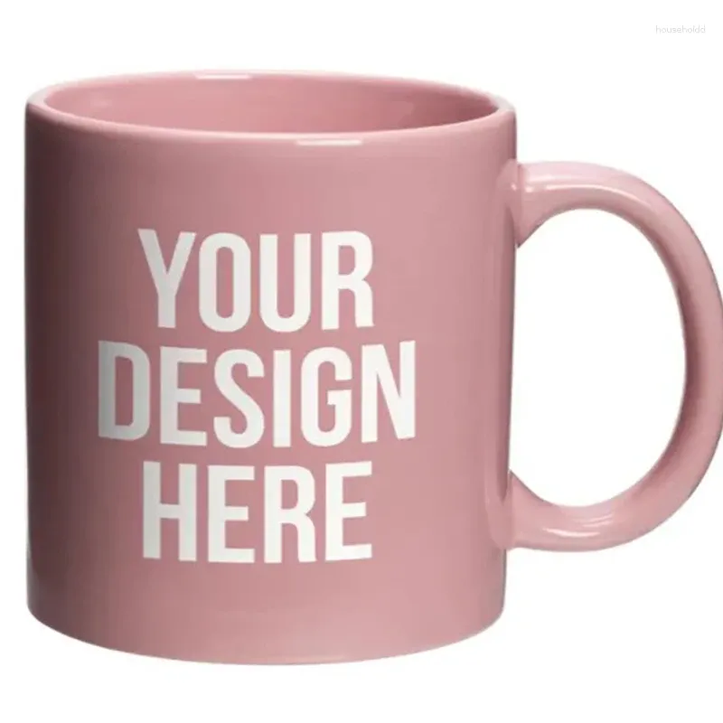 Tazze Originali Tazza da caffè in ceramica satinata rosa Coppia Latte Ufficio da donna