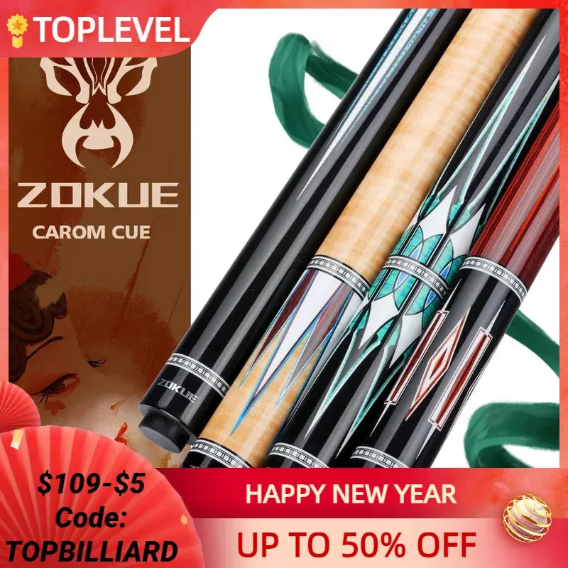 ZOKUE Carom Stick Profissional Taco de Bilhar Coreano 3 Almofada Cone 12mm Ponta 142 cm Libre com Estojo 240315