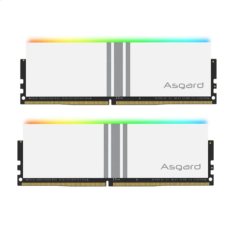 ASGARD DDR4 RAM PC 8GBX2 16GBX2 3200MHz 3600MHz RGBポーラーホワイトデスクトップ240314