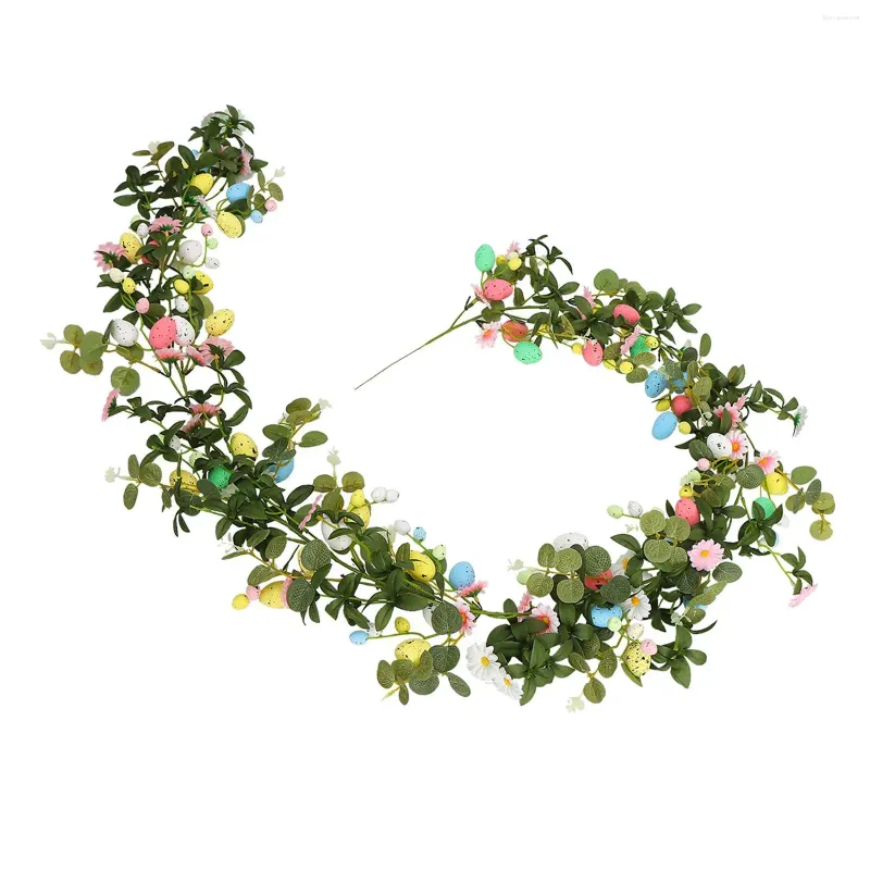 Decorative Flowers Easter Garland Seasonal Decoration Floral For Mantle Home Table Tree