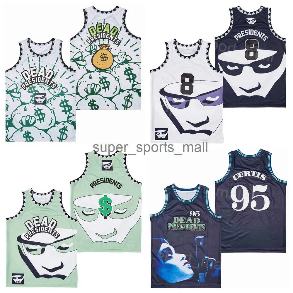 Film Basketbol Filmi Ölü Başkanlar Jersey 95 Anthony Curtis 8 Komplo Teorisi Money Bags 1995 Retro Pullover College Nefes Alabilir Lise Dikişli Renk