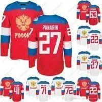 2016 World Cup Team Russia Hockey Jerseys WCH 74 Emelin 72 Bobrovsky 47 Marchenko 42 Anisimov 41 Kulemin 27 Panarin 22 Zaitsev Custom Hockey