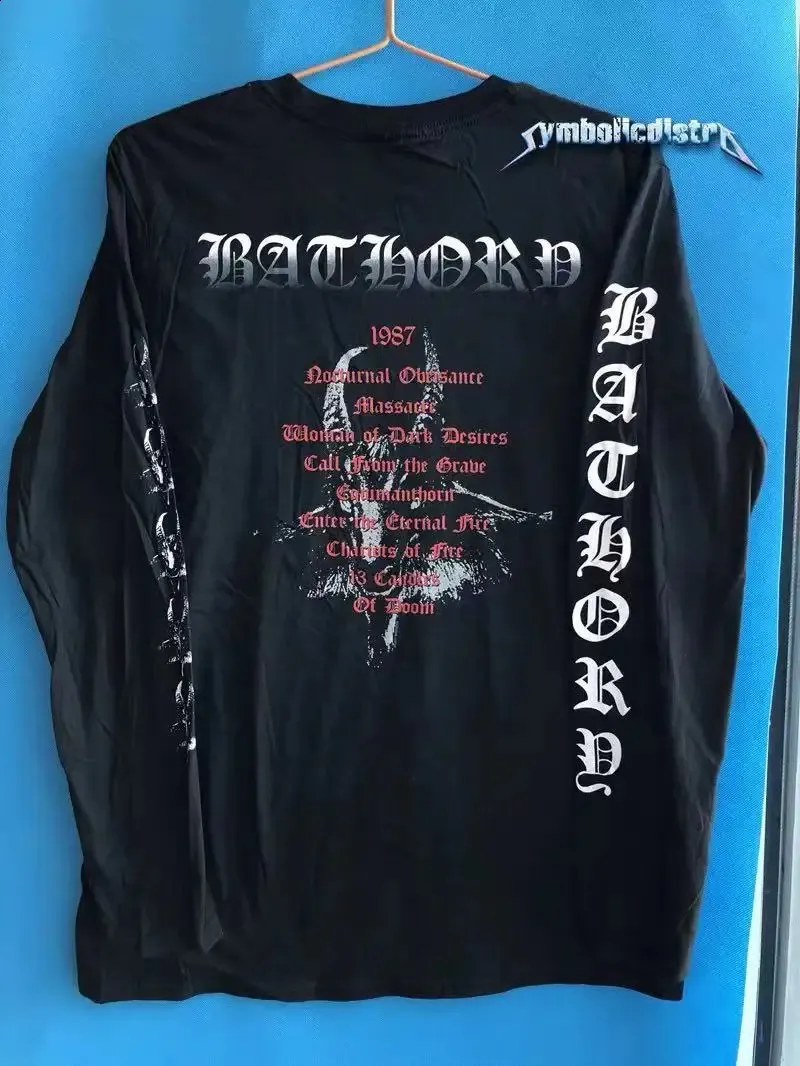 GILDAN76000 180g 100% Algodão Adulto Redondo Pescoço Manga Longa Camiseta Hip Hop Rock Metal Reto Respirável Sem Toque Processo de Impressão 240313