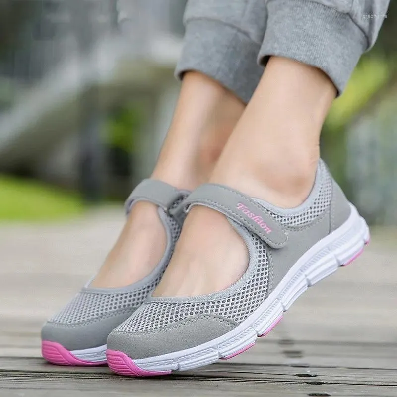 Casual Shoes Women Flats 2024 Spring Summer Ladies Mesh Flat Soft Breathable Sneakers Zapatos De Mujer