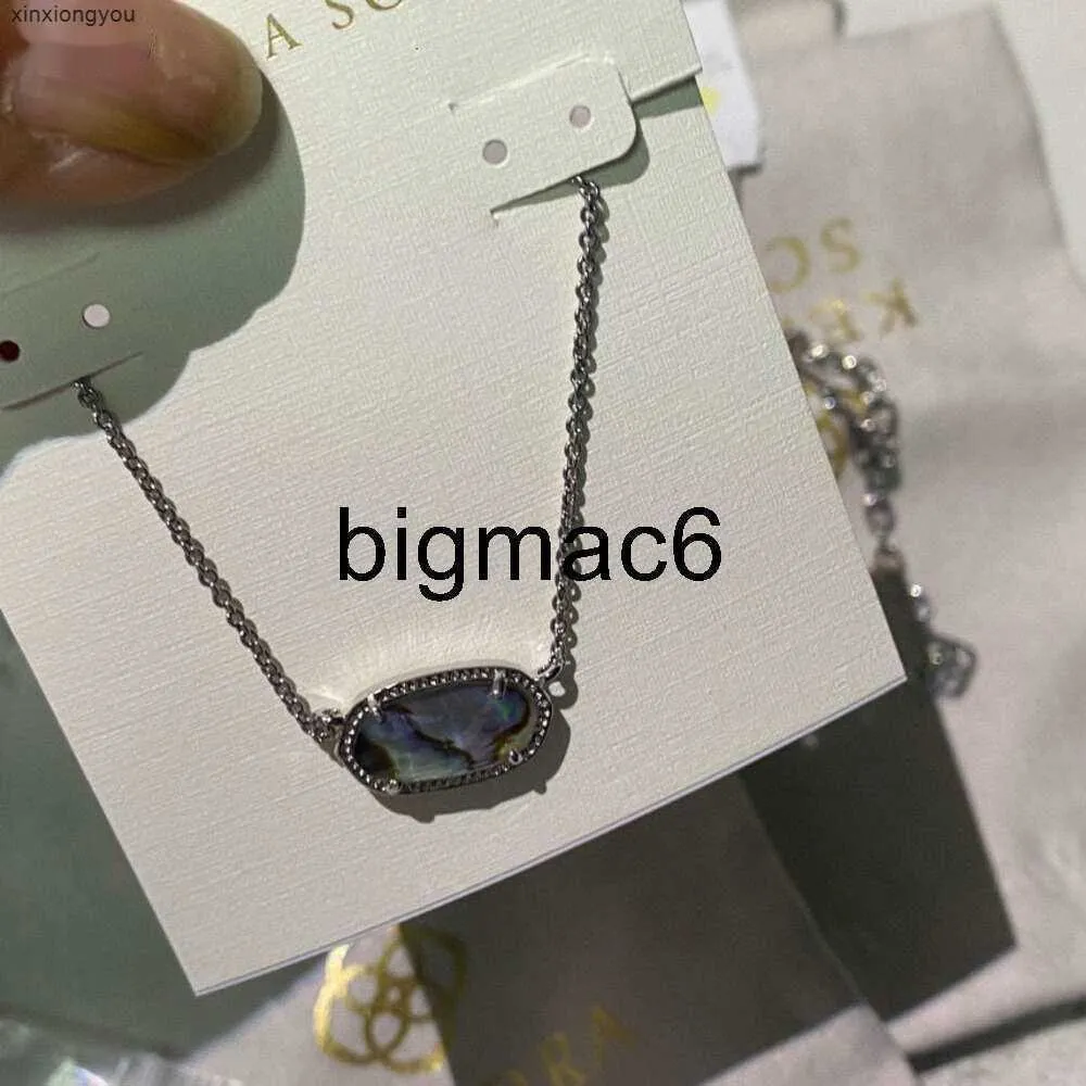 Cy16 pingente 2024 colares de pingente designer kendras scotts neclace jóias cingapura elegância oval k colar corrente colar feminino como um presente