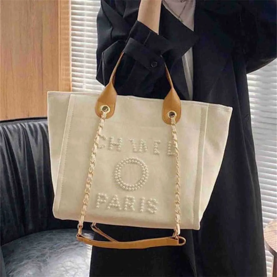 Borsa da donna classica in tela di grande capacità con catena piccola Borsa grande VH8R Sconto del 70% Negozio all'ingrosso