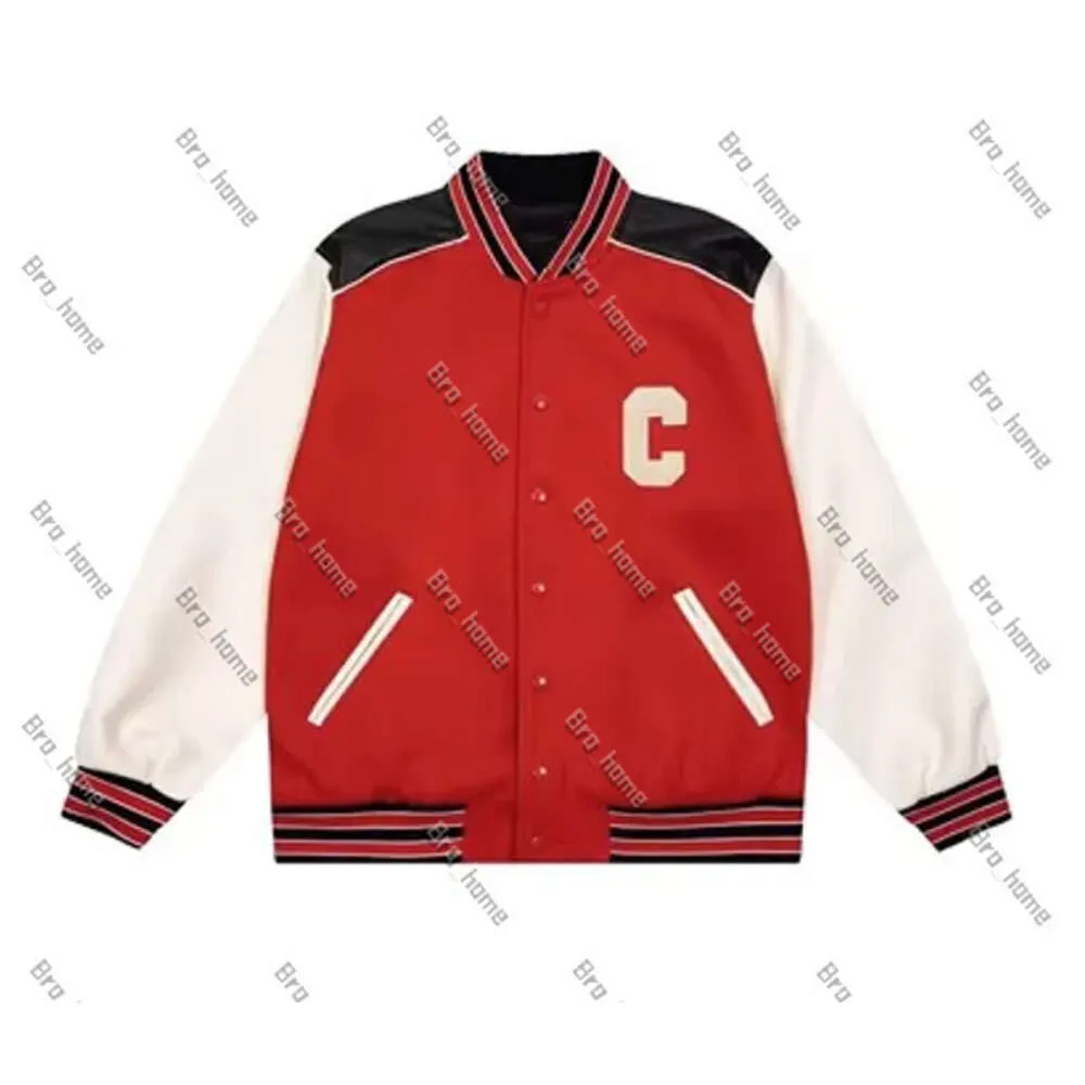 Men's Jackets CE Jacket Man Celinly Shirts for Man Designer Teddy Leather Stitching C-word Wool Baseball Uniform Home Letters and Women's High-end Fashion Jacket 570