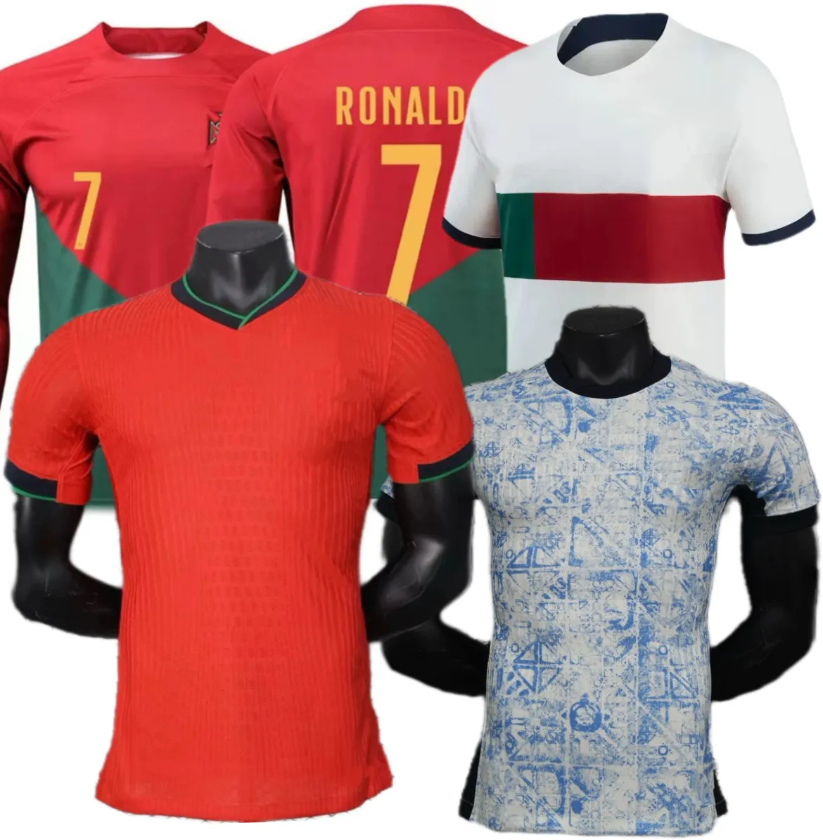 Portogallo Maglia Da Calcio 2024 A Casa In Trasferta Uomo Camicia